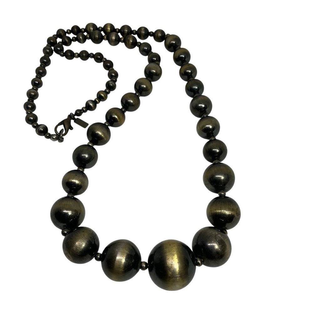 Alabaster Graduated Cooper Beaded Necklace